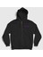 Unisex Siyah Logo Deep Purple Fermuarlı Kapüşonlu Sweatshirt 1