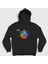 Unisex Siyah Resistance Muse Kapüşonlu Sweatshirt 1