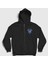 Unisex Siyah Slaves and Masters Deep Purple Fermuarlı Kapüşonlu Sweatshirt 1