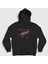Unisex Siyah Wolf Disturbed Kapüşonlu Sweatshirt 1