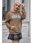 Mad Girls Kahverengi Sweatshirt MG820 2