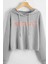 Mad Girls Kapüşonlu Gri Sweatshirt MG809 1