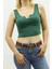 Mad Girls Yeşil Önü Detaylı Crop Top MG362 4