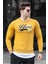 Baskılı Sarı Sweatshirt 4375 1
