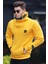 Triko Yaka Düğmeli Sarı Sweatshirt 4411 2