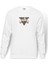 Gta V Logo Baskılı Beyaz Erkek Örme Sweatshirt Uzun Kol 1