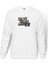 Gta V Yazı Ve Logo Baskılı Beyaz Erkek Örme Sweatshirt Uzun Kol 1