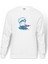 Silhouette Naruto Baskılı Beyaz Erkek Örme Sweatshirt Uzun Kol 1