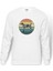Silhouette Retro Rainbow Catahoula Leopard Dog Baskılı Beyaz Erkek Örme Sweatshirt Uzun Kol 1