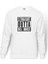 The Haunting Of Hill House Straight Outta Hill House Baskılı Beyaz Erkek Örme Sweatshirt Uzun Kol 1