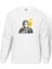 Formula F1 Ayrton Senna F1 Car Baskılı Beyaz Erkek Örme Sweatshirt Uzun Kol 1