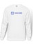 Discord Yazı Baskılı Beyaz Erkek Örme Sweatshirt Uzun Kol 1