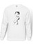 Anime Attack On Titan Baskılı Beyaz Erkek Örme Sweatshirt Uzun Kol 1