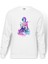 Anime Attack On Titan Baskılı Beyaz Erkek Örme Sweatshirt Uzun Kol 1