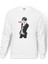 Anime Attack On Titan Baskılı Beyaz Erkek Örme Sweatshirt Uzun Kol 1