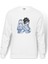 Anime Fairy Tail Glass Guild Emblem Baskılı Beyaz Erkek Örme Sweatshirt Uzun Kol 1