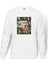 La Case De Papel Grand Theft Baskılı Beyaz Erkek Örme Sweatshirt Uzun Kol 1