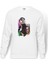Leon & Mathilda The Professional Sevginin Baskılı Beyaz Erkek Örme Sweatshirt Uzun Kol 1