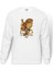 The Professional Leon Mathilda Sevginin Gücü Baskılı Beyaz Erkek Örme Sweatshirt Uzun Kol 1
