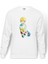 Anime Naruto Uzumaki Baskılı Beyaz Erkek Örme Sweatshirt Uzun Kol 1