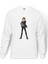 Anime One Piece Commander Baskılı Beyaz Erkek Örme Sweatshirt Uzun Kol 1