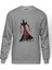 Shadow Fight Samurai Jack 8 Baskılı Gri Erkek Örme Sweatshirt Uzun Kol 1