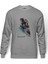 Shadow Fight Sense 8 Baskılı Gri Erkek Örme Sweatshirt Uzun Kol 1