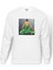 Anime One Piece Roronoa Zoro Baskılı Beyaz Erkek Örme Sweatshirt Uzun Kol 1