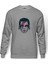 Stranger Things The Bitchin Baskılı Gri Erkek Örme Sweatshirt Uzun Kol 1