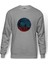Stranger Things The Upside Down Biker Baskılı Gri Erkek Örme Sweatshirt Uzun Kol 1