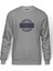 Pi Purble Logo Baskılı Gri Erkek Örme Sweatshirt Uzun Kol 1