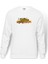 Pubg Splash Logo Baskılı Beyaz Erkek Örme Sweatshirt Uzun Kol 1
