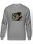 Anime Dragon Ball Vegeta Baskılı Gri Erkek Örme Sweatshirt Uzun Kol 1