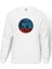 Stranger Things The Upside Down Biker Baskılı Beyaz Erkek Örme Sweatshirt Uzun Kol 1