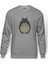 My Neighbor Komşum Totoro Baskılı Gri Erkek Örme Sweatshirt Uzun Kol 1