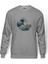 Küçük Deniz Kızı Ponyo Gake No Ue No Ponyo Baskılı Gri Erkek Örme Sweatshirt Uzun Kol 1