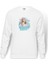 K Pop Ice Princess Jessica Baskılı Beyaz Erkek Örme Sweatshirt Uzun Kol 1