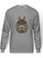 My Neighbor Komşum Totoro Baskılı Gri Erkek Örme Sweatshirt Uzun Kol 1