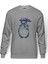 My Neighbor Komşum Totoro Baskılı Gri Erkek Örme Sweatshirt Uzun Kol 1