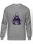 My Neighbor Komşum Totoro Baskılı Gri Erkek Örme Sweatshirt Uzun Kol 1