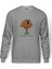 Gumball Biz Kısa Degiliz Siz Uzunsunuz Baskılı Gri Erkek Örme Sweatshirt Uzun Kol 1