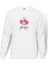 Lady Gaga Mother Monster Baskılı Beyaz Erkek Örme Sweatshirt Uzun Kol 1