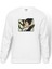 Anime Dragon Ball Vegeta Baskılı Beyaz Erkek Örme Sweatshirt Uzun Kol 1