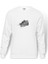 Leopar Baskılı Beyaz Erkek Örme Sweatshirt Uzun Kol 1