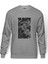 The Doors Lyric Lirik Baskılı Gri Erkek Örme Sweatshirt Uzun Kol 1