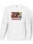 Roblox Baskılı Beyaz Erkek Örme Sweatshirt Uzun Kol 1
