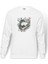 Komşum My Neighbor Totoro Baskılı Beyaz Erkek Örme Sweatshirt Uzun Kol 1