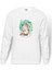 My Neighbor Komşum Totoro Baskılı Beyaz Erkek Örme Sweatshirt Uzun Kol 1