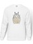 My Neighbor Komşum Totoro Baskılı Beyaz Erkek Örme Sweatshirt Uzun Kol 1