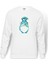 My Neighbor Komşum Totoro Baskılı Beyaz Erkek Örme Sweatshirt Uzun Kol 1